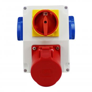 Preview: Stromverteiler mit Schalter (1x CEE 5P 32A + 2x 230V/16A)